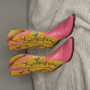 Rudel western floral cowgirl boots, size 7